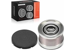 A-Premium Alternator Freewheel Clutch Pulley Compatible with Nissan Sentra 2007-2012, Versa 2007-2009, Juke 2011-2017, NV200 2013-2014, Cube 2009-2014, 1.6L 1.8L 2.0L, 6 Grooves Clockwise