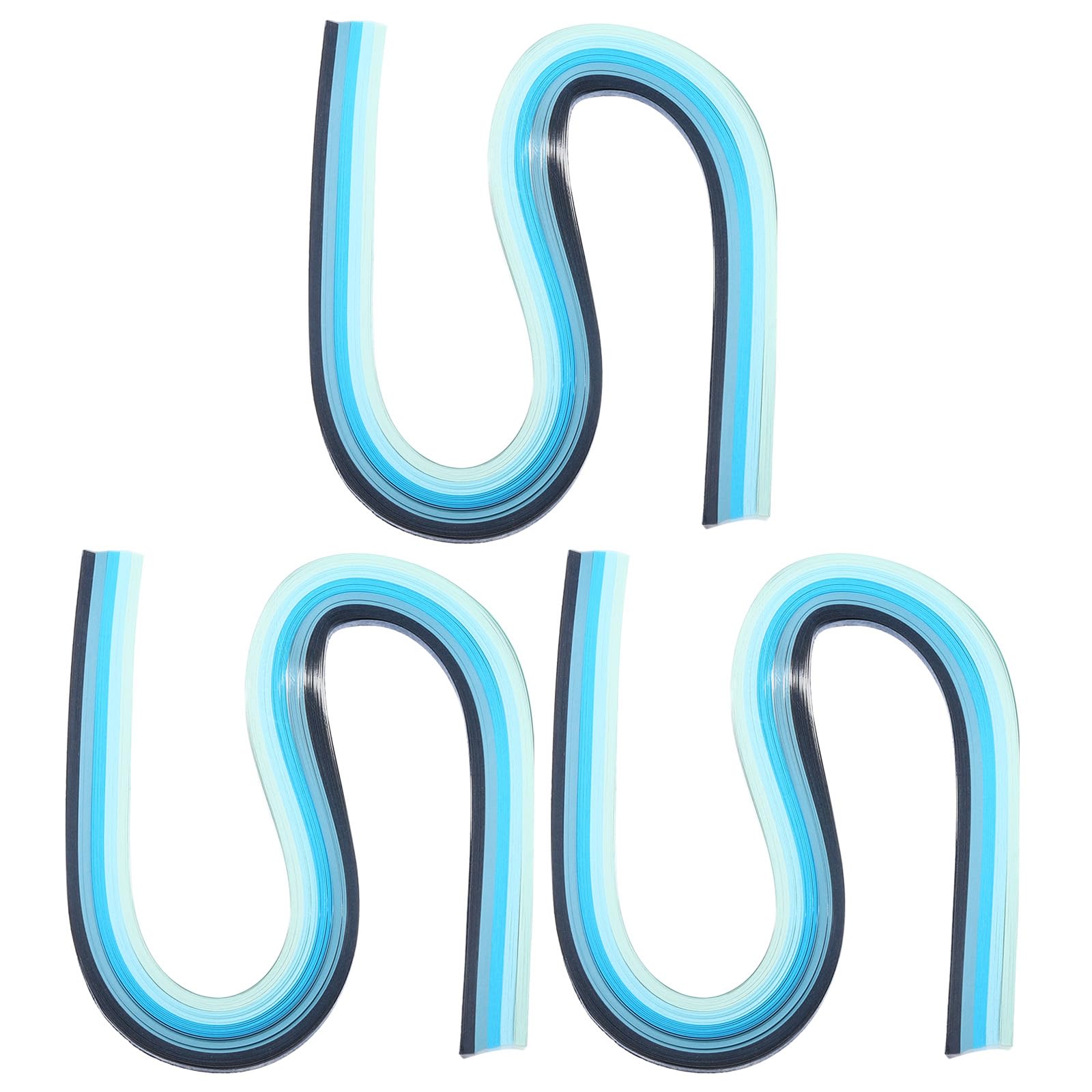 PATIKIL 540 x 3mm Rainbow Quilling Strips Paper,360 Pcs Origami Paper Quilling Strip for Art DIY Hand Craft Christmas, Gradient Blue