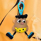 Humdcdy 4Pcs Hair Plucking Toy Keychain Funny Novelty Gag Toy for Parties view 6