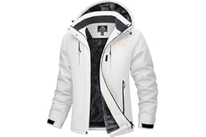 MAGCOMSEN Women's Ski Jacket Snow Winter Coat Waterproof Insulated Warm Fleece Thermal Skiing Jacket Windproof Raincoat