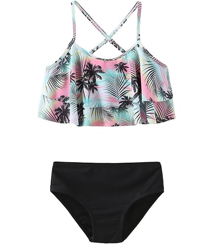Maillot De Bain Fille 1 Pièce Shorty Mignon - Motifs Abeilles, Baleines, Cygnes & Coccinelles - Maillots Piscine Enfant 1-5 Ans Anti-UV