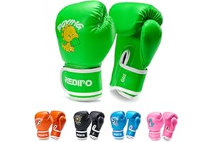 Redipo Kids Boxing Gloves, Youth Boxing Training Gloves for Kids 3-9 Year Boys and Girls, 4&6OZ Fighting Gloves, Punching Bag Kickboxing Thai Mitts MMA Training Sparring Gloves