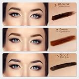 Rose Roll Eyebrow Pencil Fork Tip Waterproof Long-Lasting Brown 2# view 4