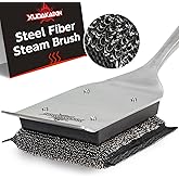 XUDAKAIXIN Grill Brush Bristle Free,Unique Steel Fibers Pad [Safe & Efficient] Perfect for Cast Iron/Stainless-Steel Grates -