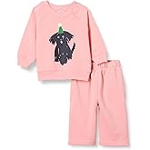 Amazon Essentials Unisex Babies' French Terry Sweatshirt and Sweatpants Set, Pack of 2
