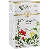 CELEBRATION HERBALS Chamomile Flowers Tea Organic 24 Bag, 0.02 Pound