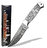 Custom Hand Forged Damascus Steel Blank Blade