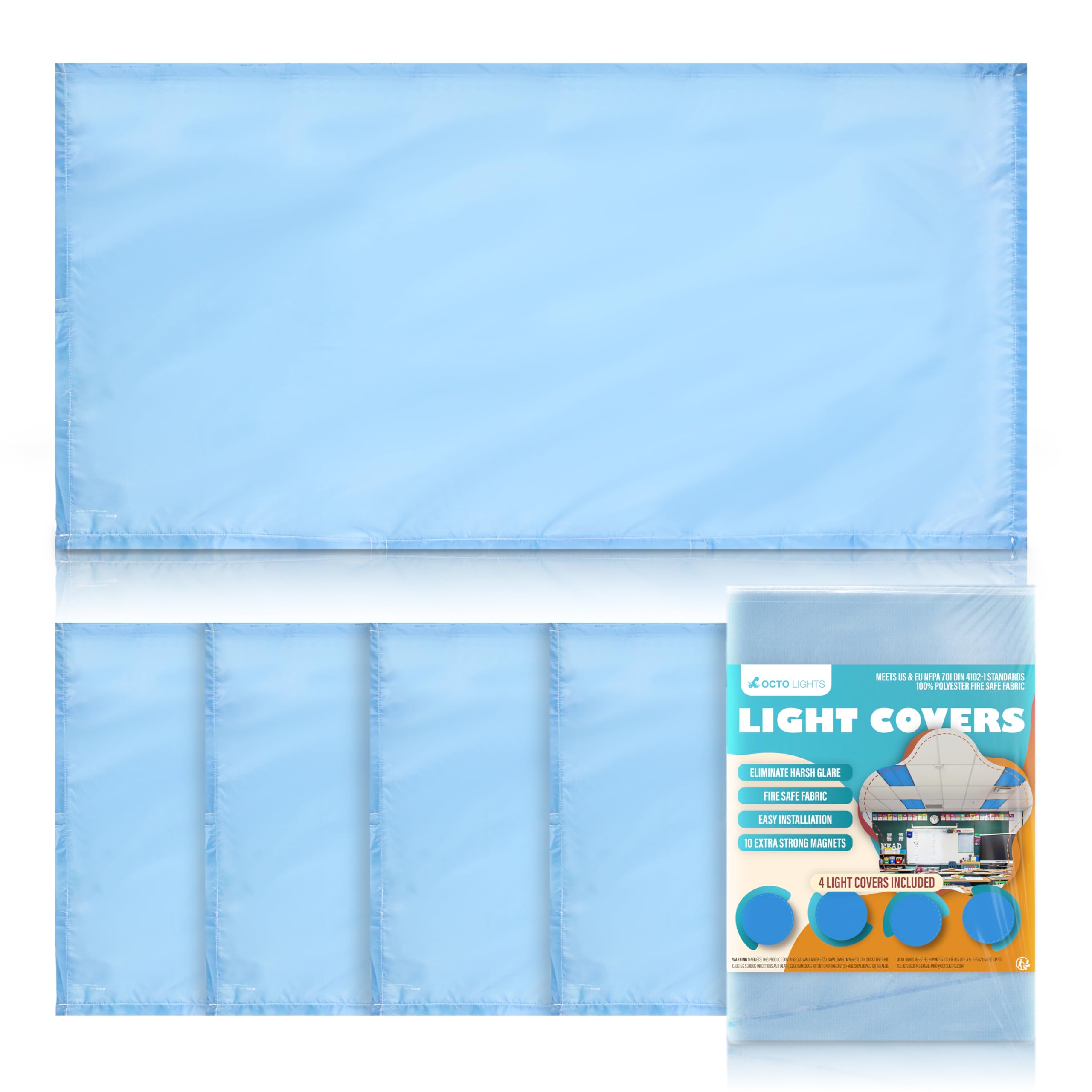 Fluorescent Blue Light Covers for Ceiling Lights