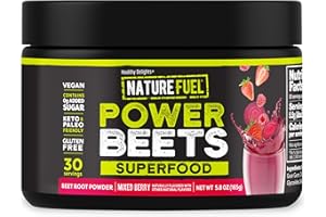 Healthy Delights Nature Fuel Power Beets, Vegan Beet Juice Powder, Beet Powder for High Blood Pressure, 0g Added Sugar, Beet Root Supplement, Beetroot, Mixed Berry, 30 Servings (Packaging May Vary)