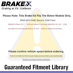[Front] Brake X Replacement Brake Rotors Kit