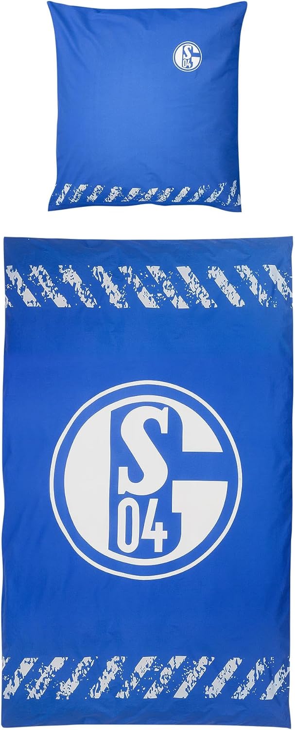 FC Schalke 04 Bettwäsche Signet Glow 135x200 cm: Amazon.de: Sport ...