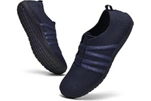 DEXJEWU Women's Minimalist Barefoot Walking Shoes Wide Toe Box Flats Lightweight Casual Gym Athletic Sneakers