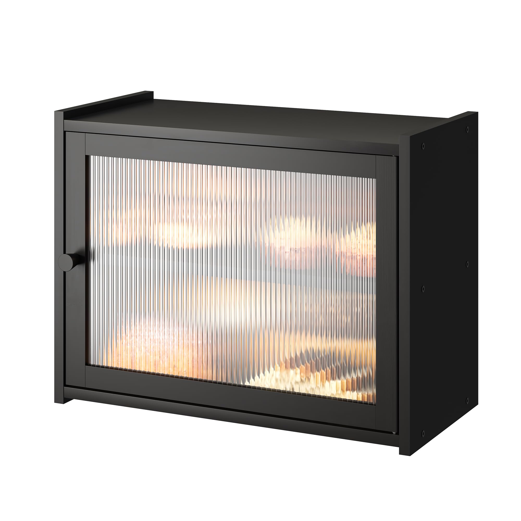 Photo 1 of FILWH Bread Box Double Layer Large for Kitchen Countertop Large Bread Box Capacity Bread Storage Bin Farmhouse Breadbox Organizer with Window Bread Holder Cupboard Container Bamboo Black