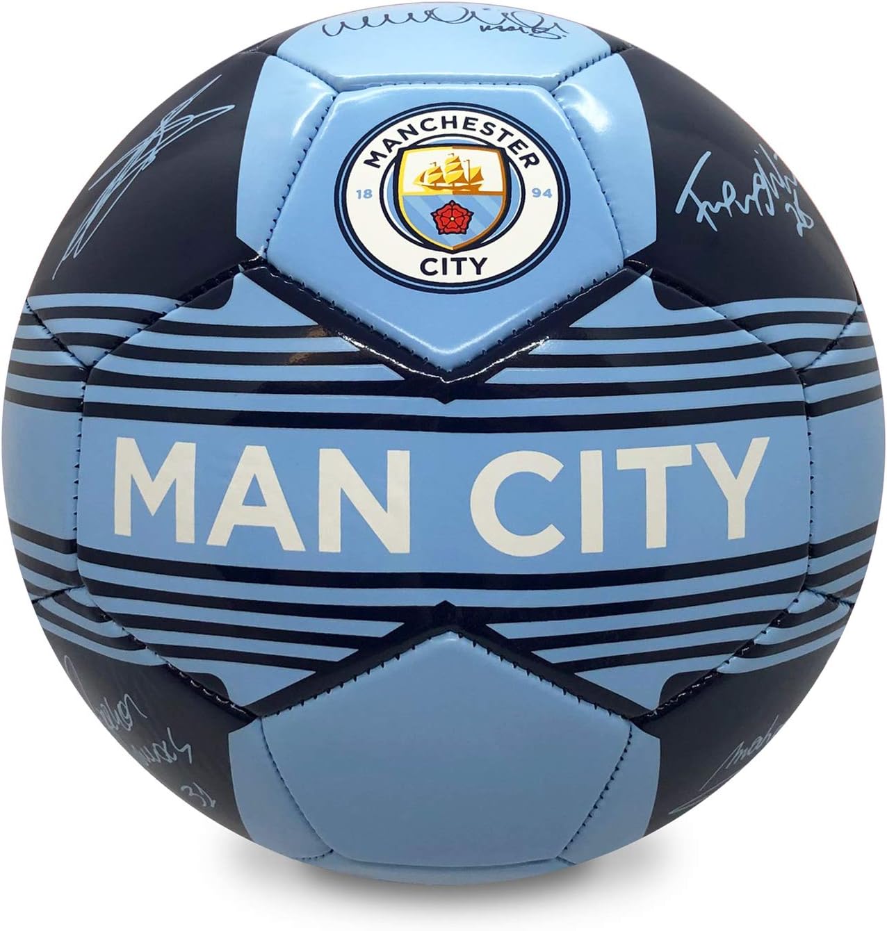 Chelsea-Ballon de Football Dédicassé couleur métal Bleu et Blanc