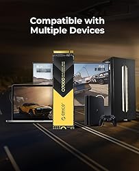 ORICO 512GB NVMe SSD PCIe 4.0- Up to 7000MB/s, M.2