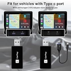 Wireless CarPlay Adapter, Converts Wired to Carplay