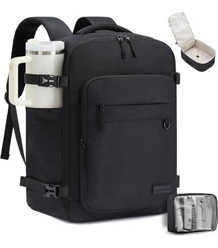 LOVEVOOK Travel Backpack for Women & Men, 50L Carry on Backpack Airline Approved, Large TSA Personal Item Travel Bag fits 17.3