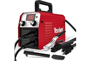 YesRight 200A Mini Stick Welder 110V Portable Welding Machine, IGBT Inverter Arc Welder Machine with Hot Start Arc Force Anti-Stick, for Beginners and Professionals Welder