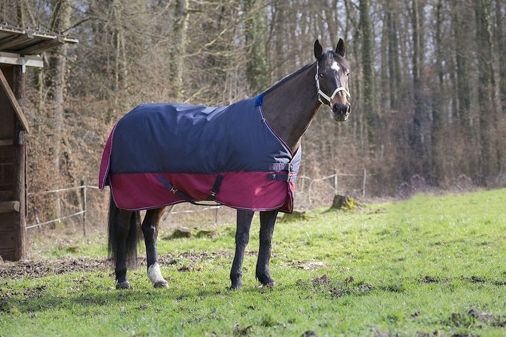 Reitsport Amesbichler Equitheme TYREX 1200 Denier Outdoor Rug with Nylon Lining, Waterproof, Breathable, Cross Straps etc. 155 cm