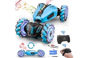 KB KAIBO Gesture Rc Car with Spray, 1:12 Large 4WD Hand Controlled RC Car, All Terrain Remote Control Car for Boys 8-12,Toys for 7 8 9 10 11 12 Year Old Boys/Girls, Gift Birthday Christmas 2025-Blue