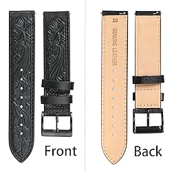 Falandi Quick Release Leather Watch Band Retro