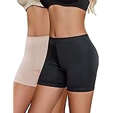 Avidlove Women's Slip Shorts for Under Dresses Seamless Under Shorts Smooth Shaping Boyshorts Panties Anti Chafing Underwear 2 Packs