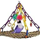 Super Bird Creations SB747 Mini Flying Trapeze Bird Toy, Small Bird Size, 6” x 7” x 9”