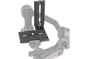 Hersmay Universal Arca-Swiss Quick Release Vertical Stand L Bracket Plate for ZHIYUN Weebill S/Weebill 2/ Weebill 3/ Crane 2/ Crane3 Gimbal Stabilizer Accessories for DSLR and Mirrorless Camera
