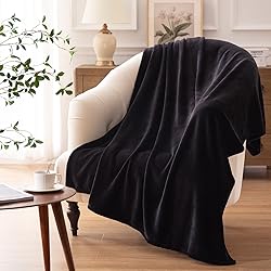 Bertte Fleece Throw Blanket Super Soft Cozy Warm