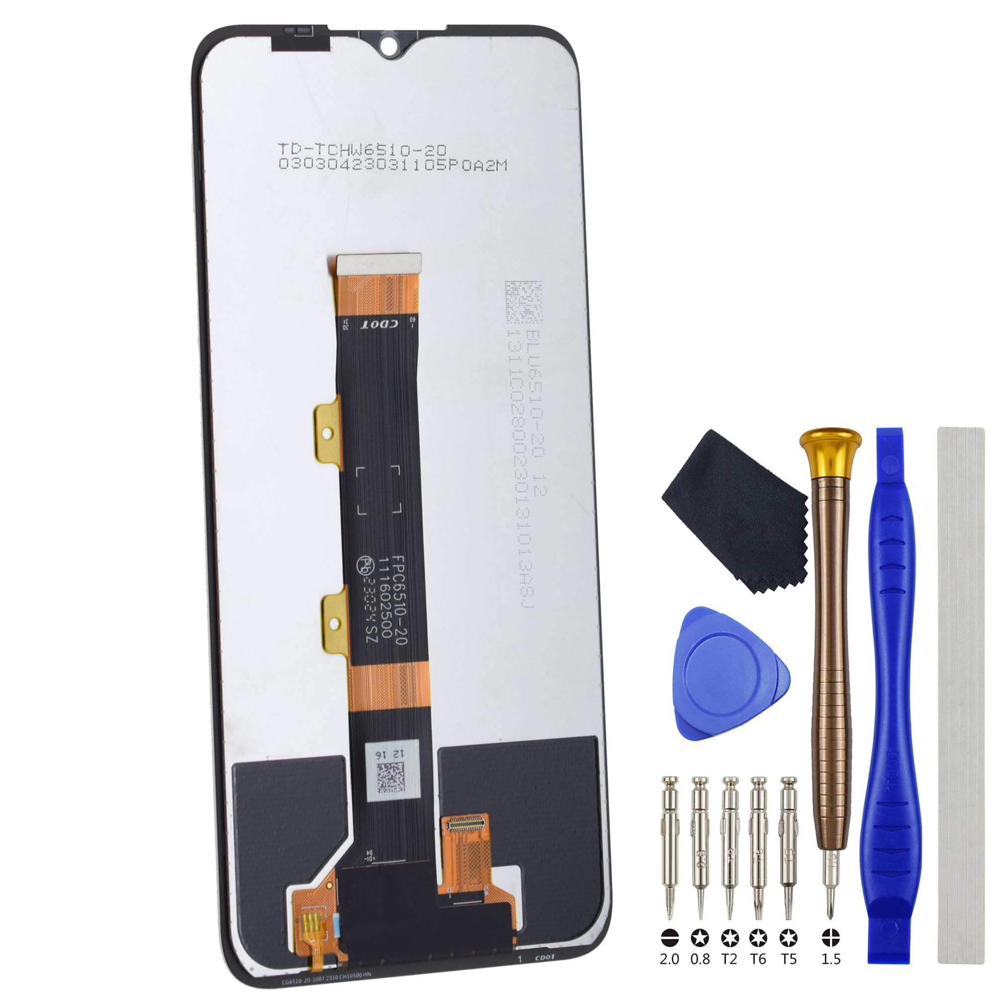 Full LCD Screen for Nokia G22 Display Touch Digitizer Assembled Black Screen Replacement with Free Tool Kit