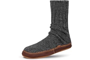 ACORN Men's and Women's Original Slipper Sock - Comfortable Men's and Women's Slipper Sock with Cloud-Like Feel, Soft and Moisture Wicking Crew Length, Genuine Suede Sole