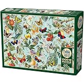 Cobble Hill 1000 Piece Puzzle - Fruit and Flutterbies - Sample Poster Included