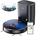 ILIFE Robot Vacuum and Mop Combo, Self Emptying for 60 Days of Cleaning, 3000Pa Suction and Lidar Navigation, Smart Mapping, Wi-Fi/App/Alexa Control, for Pet Hair Carpet Hard Floor, T10s