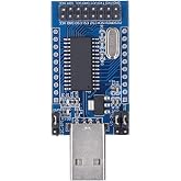 FTVOGUE USB Serial Converter Module 3.3V 5V UART I2C SPI | CH341A chip, status LEDs, printer and EPP MEM port support, for developers and electronics projects