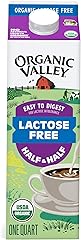 Organic Valley Lactose Free Half and Half — Organic, Pasture Raised, Non GMO — 32 oz (Quart)