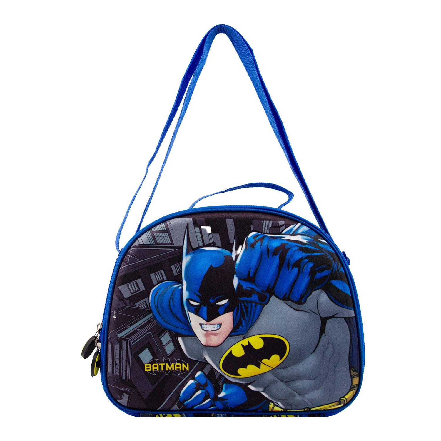 Batman Fist-3D Lunch Bag, Grey