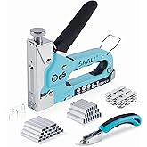 SHALL Staple Gun Heavy Duty, 3-in-1 Upholstery Staple Gun Kit with 3000 Staples, Staple Remover, Manual Brad Nailer with Spec