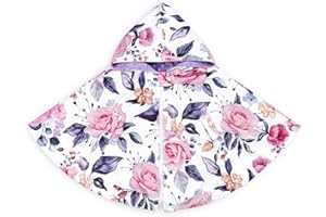 Pea Pod Baby Car Seat Poncho Coat with Hood Design,Double Layer Warm with Minky Dot Fabric