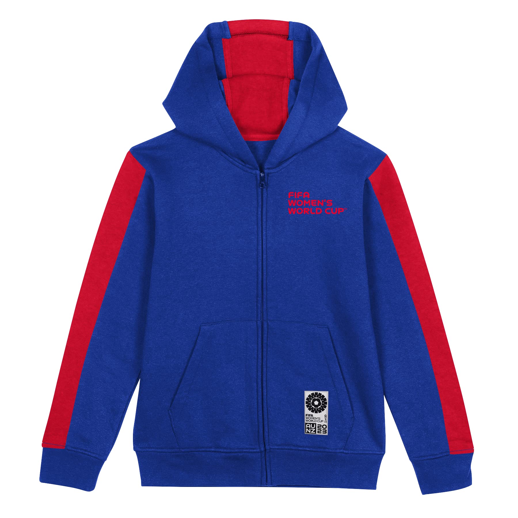 FIFA Official 2023 Women's Football World Cup Youth Team Zipped Hoodie, France, Blue, 12-13 years