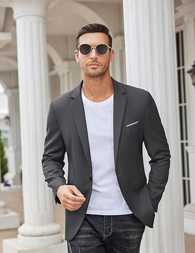 Casual Gray Coat Men Pea Coat Outfit Grey Wool Trench Coat Mens