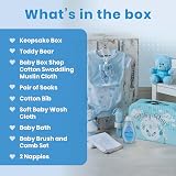 Baby Box Shop Baby Boy Gift Set Newborn Hamper with Teddy Bear view 2