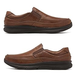 Men's Loafers Casual Slip Ons, Men Brown Dress