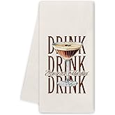 Noaleviax Espresso Martini Kitchen Towels - Bar Towels for Bartenders Kitchen, Espresso Martini Gifts, Funny Cocktail Hand Towels Dishcloth for Kitchen Bathroom Decorative, 16x24 Inch