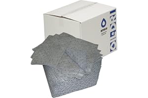 Oil-Dri L90902 15" W x 19" L Universal Heavy Weight Bonded Perforated Pads (100 Mats/Box)