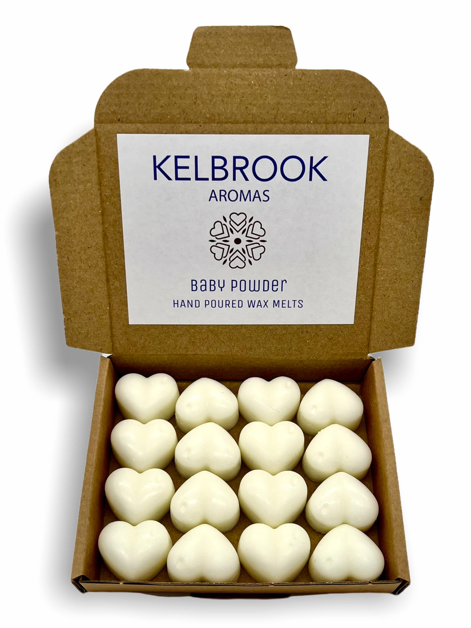 Wax Melts - Baby Powder | 16 Pack | Strong Scented | Made in the UK | Plastic Free | Vegan Baby Powder