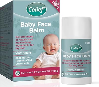 Colief Baby Face Balm Stick 100% Natural Shea Butter Rosehip Chamomile Coconut