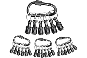 Sopclane 24PCS Keychain Bit Holder,Hex Drill Bit Holder for Impact Driver Drill Bit,Screwdriver Bit Holders for Tools and Gifts for Men,Black