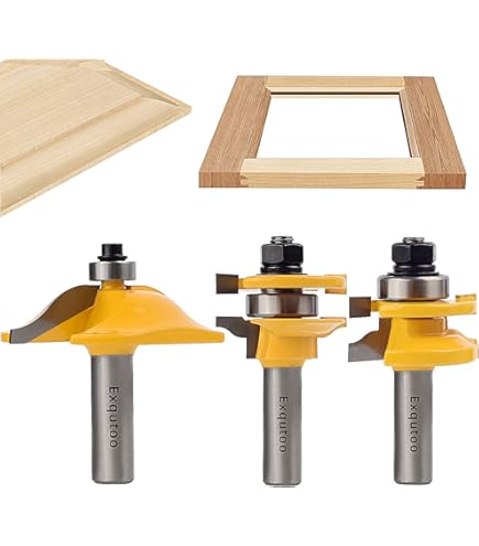Yonico Entry Door Router Bits Set Matching Profile 2 Bit Large - Foto 7