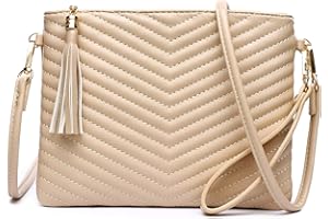 LYPULY Small Crossbody Bags for Women, Trendy Vegan Leather Shoulder Purses, Clutch Wallet with Wristlet Strap