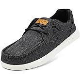 STQ Men's Lace up Loafers丨Orthopedic Ultralight Boat Casual Shoes with Arth Support